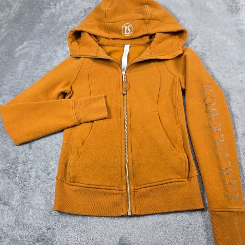 Lululemon Scuba Hoodie Size 2 Lunar New Year Fools Gold Zip Up Sweatshirt W3DH8S